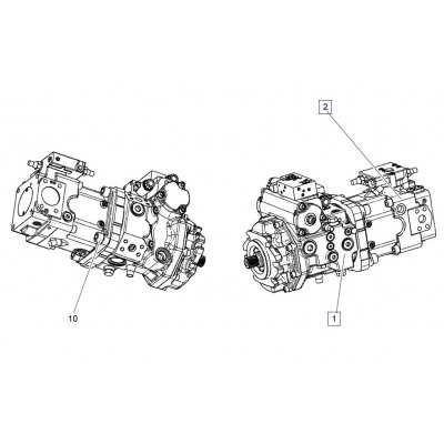 Гидравлический насос Liebherr 11631896 (Liebherr 11631898) Фронтальный погрузчик Liebherr L538