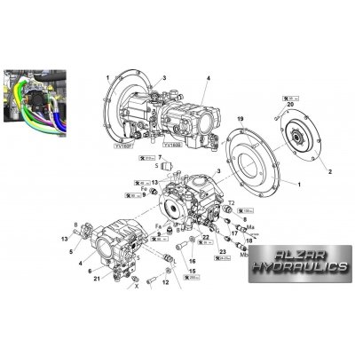 Haulotte 4000570590 HYDRAULIC PISTON PUMP