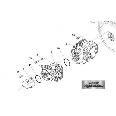 Гидравлический насос Ammann 1262665 Axial Hydraulic Pump