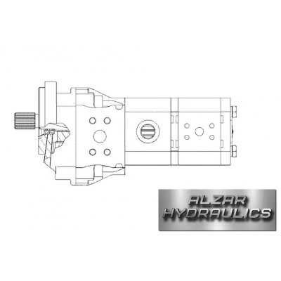 Гидравлический насос CAT 225-9238 PUMP GP-GEAR Caterpillar 226B, 226B3, 242B, 247B, 257B