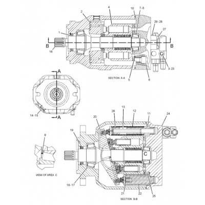 Гидравлический насос CAT 280-7137 Caterpillar D6T