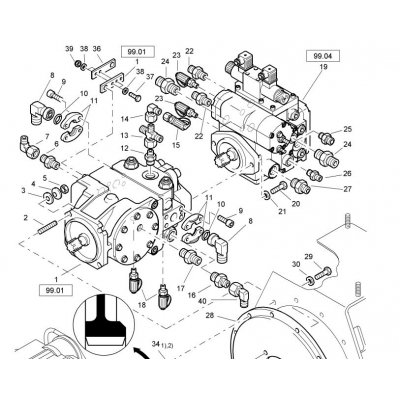 Гидравлический насос BOMAG 05817050 (5817050) TRAVEL PUMP