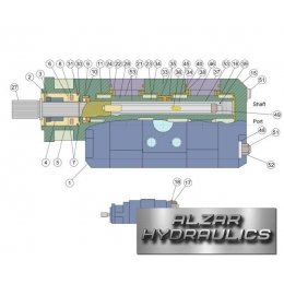 Гидравлический насос Atlas Copco 1205103001 TANDEM Hydraulic pump