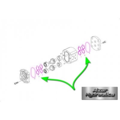 Bosch Rexroth 1517010195 SEAL KIT AZMF1X-NBR